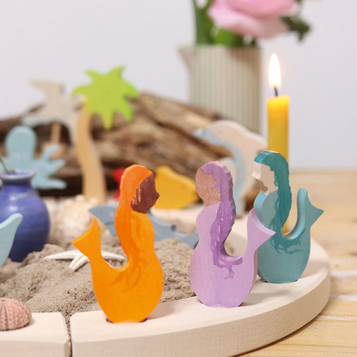 Wooden Toys Grimm's Mermaid Candle Holder Decoration