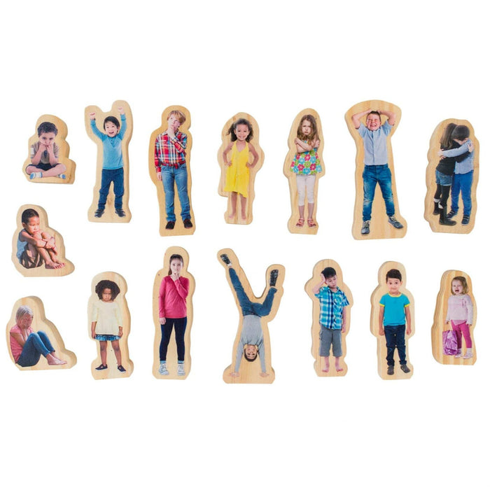 Wooden Building Blocks How Am I Feeling today – Wooden people 9346689001077
