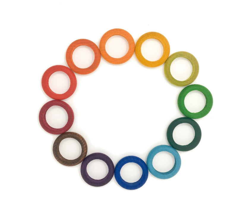 Wooden Toys Grapat 12 Coloured Rings for Perpetual Calendar