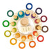 Wooden Toys Grapat 12 Coloured Rings for Perpetual Calendar
