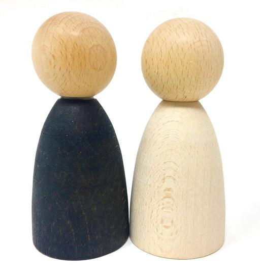Grapat Adult Nins in Light Wood 2 Pieces - Loose Parts Play - Toypark