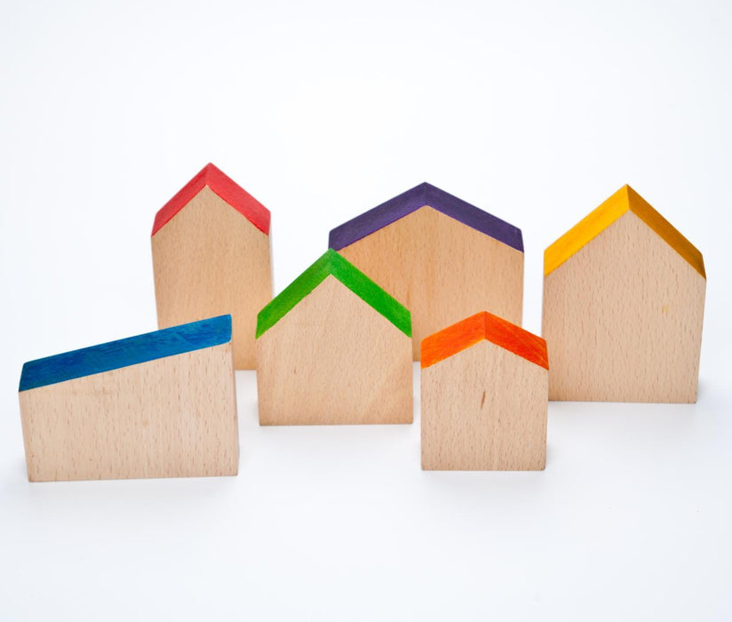 Wooden Toys Grapat Houses 6 Pieces