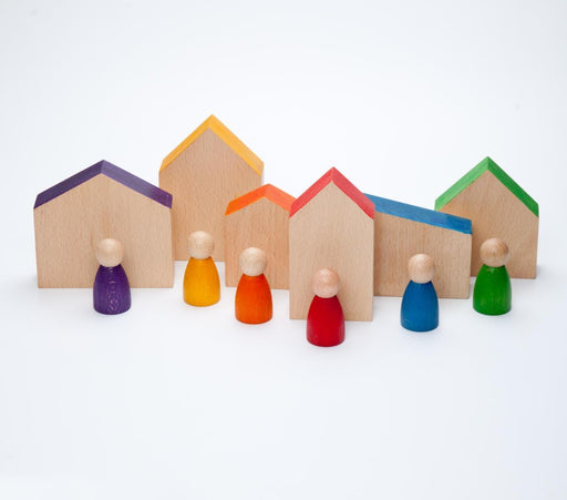 Wooden Toys Grapat Houses with Nins