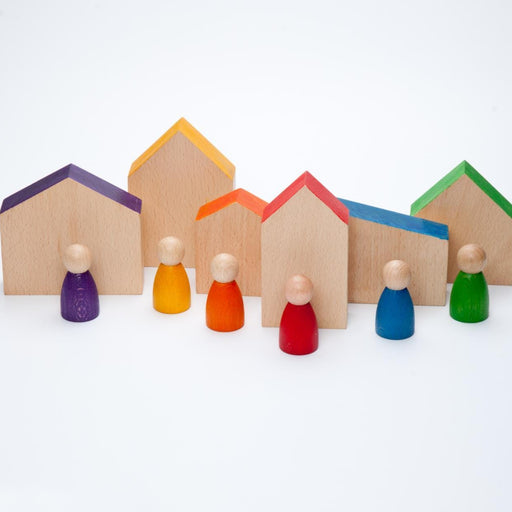 Grapat Houses with Nins - Loose Parts Play - Toypark