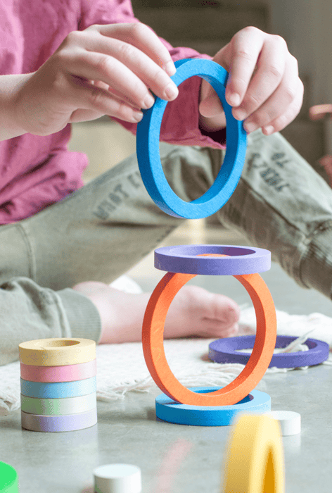 Wooden Toys Grapat Nest Rings 24 Pieces