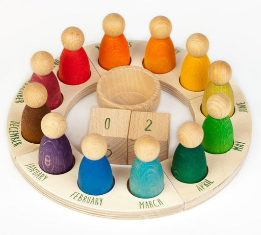 Grapat Perpetual Calendar with Nins - Loose Parts Play - Toypark