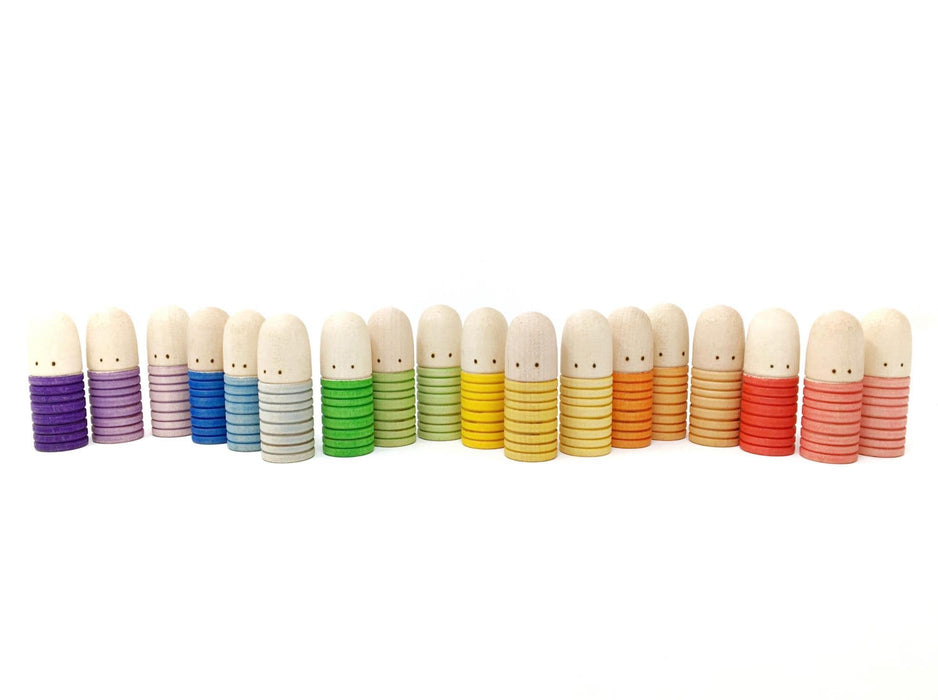 Wooden Toys Grapat Rainbow Brots 18 Pieces