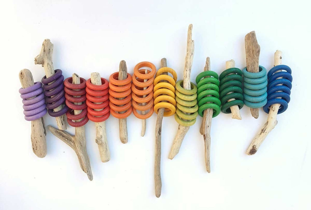 Wooden Toys Grapat 72 Rings (12 Colours)
