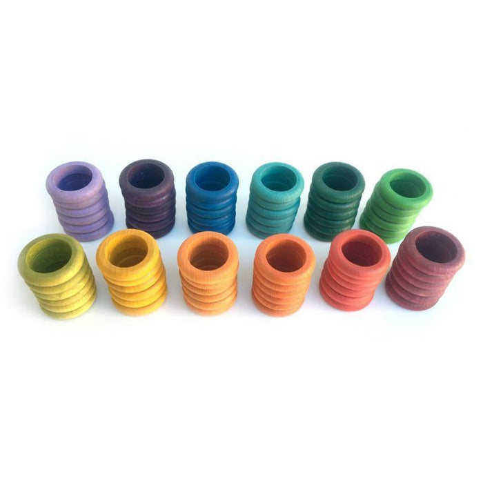Wooden Toys Grapat 72 Rings (12 Colours)