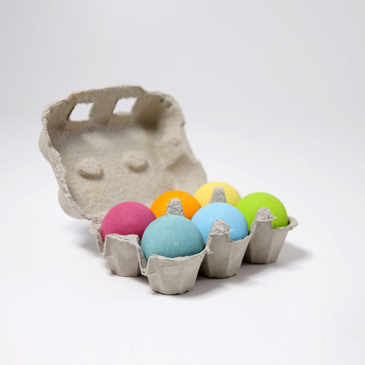 Grimm's Balls Large Pastel Set of 6 - Marble Run - Toypark