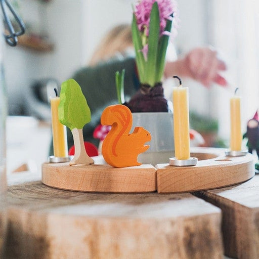 Wooden Toys Grimm's Squirrel Candle Holder Decoration