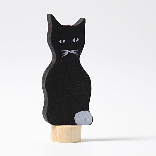 Wooden Toys Grimm's Black Cat Holder Decoration