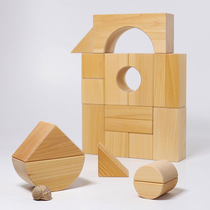 Wooden Building Blocks Grimm’s Blocks Giant Building Natural
