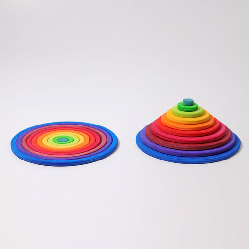 Grimm's Concentric Circles & Rings - Wooden Building Blocks - Toypark