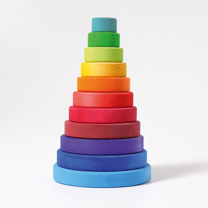 Wooden Building Blocks Grimm’s Conical Tower Rainbow