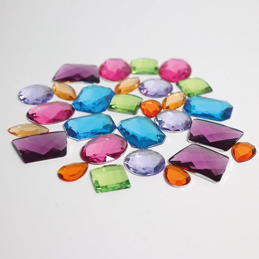 Loose Parts Grimm's Giant Acrylic Glitter Stones 28 pieces