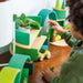 Wooden Building Blocks Grimm's Large Rainbow forest green - 2022 New Item