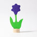 Wooden Toys Grimm's  Purple Flower Candle Holder Decoration