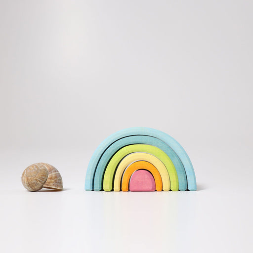 Grimm's Rainbow Small Pastel - Stacking Toy - Toypark