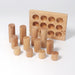 Wooden Building Blocks Grimm’s Rollers Small Sorting Game Natural