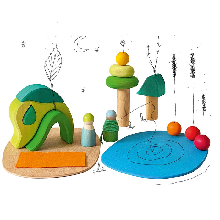 Building Blocks Grimm's Small World Play in the Woods