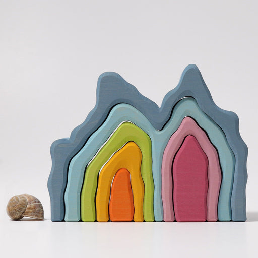 Wooden Building Blocks Grimm's Stacking Cave Arch