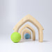 Wooden Building Blocks Grimm’s Stacking House Natural