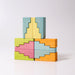 Wooden Building Blocks Grimm’s Stepped Roofs Pastel