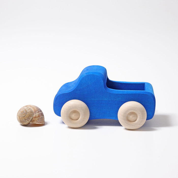 Wooden Car Grimm’s Truck Blue Small