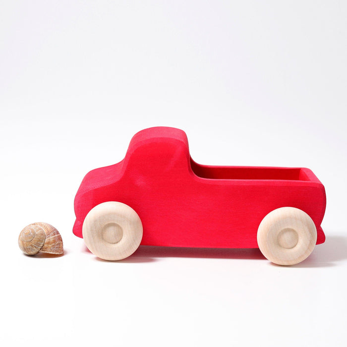 Wooden Car Grimm’s Truck Red Large