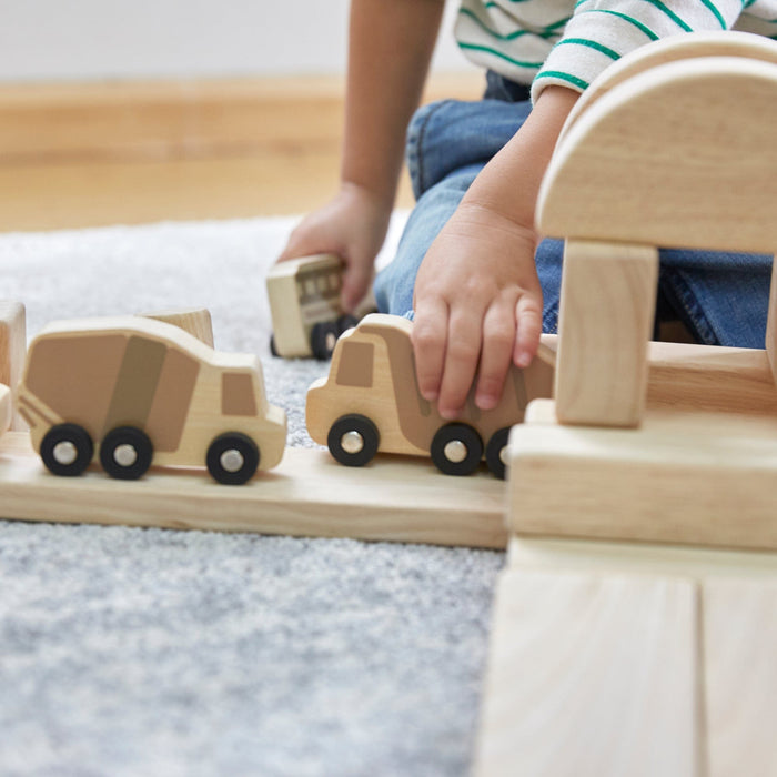 Guidecraft Guidecraft Mini Wooden Trucks - Set of 10 | Wooden Toy Car | Toypark ...