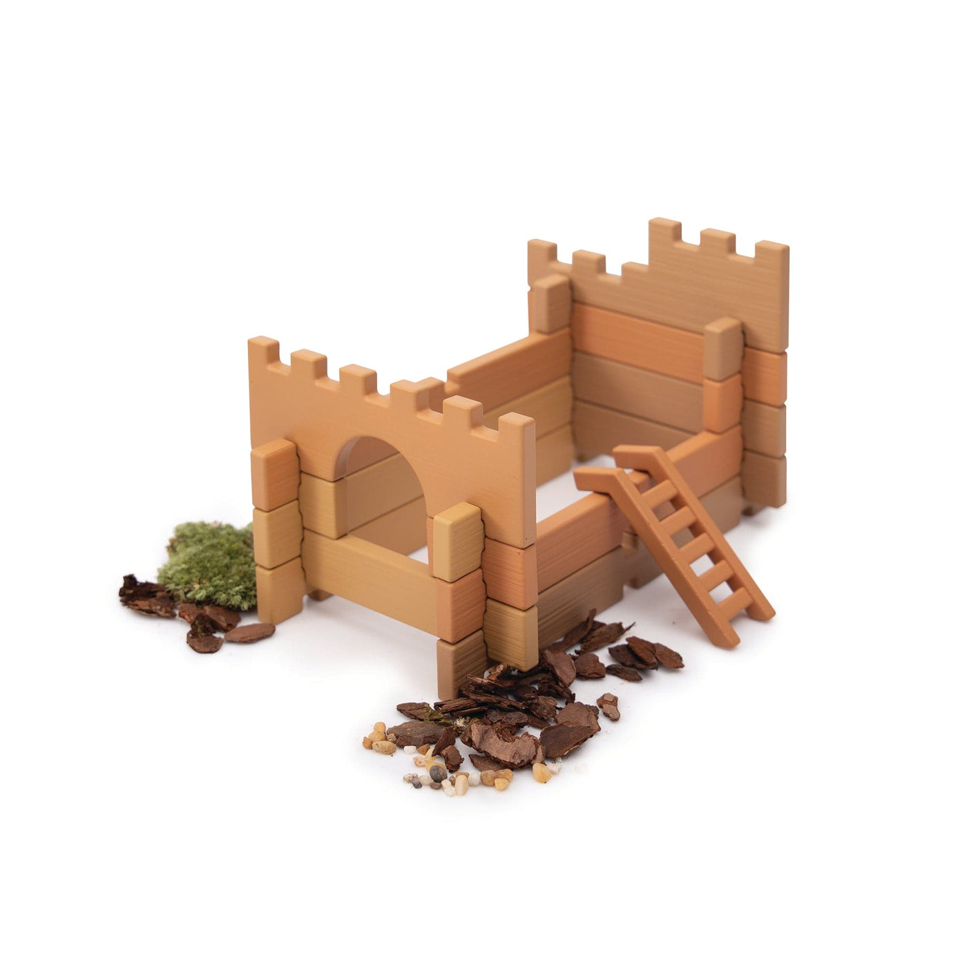 Guidecraft Tabletop Notch Blocks - Western 129 pc. Set | Wooden Blocks ...