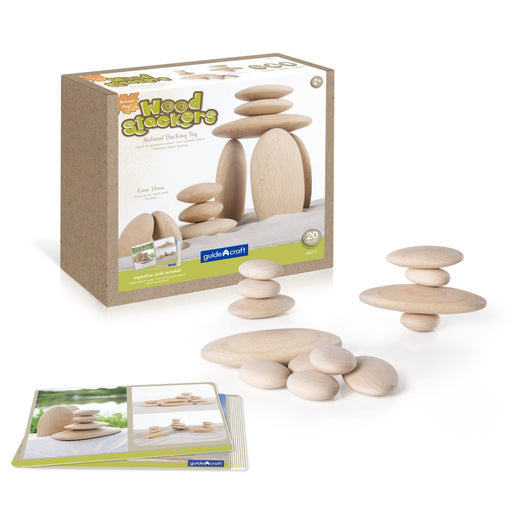 Stacking Toy Guidecraft Wood Stackers River Stones 716243067716