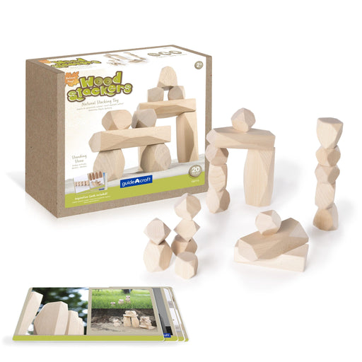 Guidecraft Wood Stackers Standing Stones - Stacking Toys - Toypark