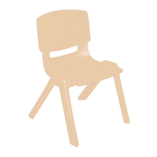 Kids Furniture VIVAIO Happy Resin Chairs - Almond Chair 30 cm