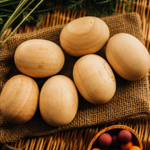 Wooden Puzzles QToys Jumbo Wooden Eggs