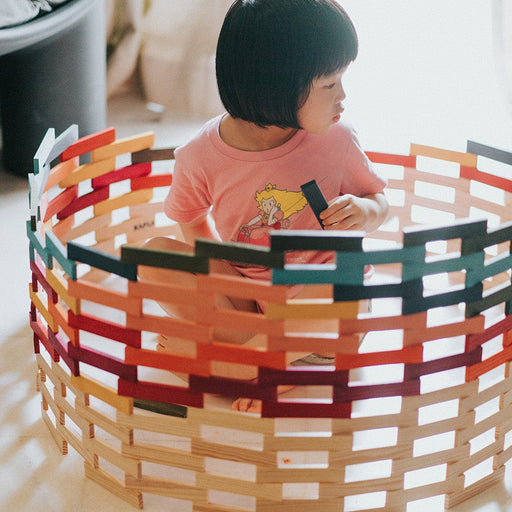 KAPLA Blocks Building Planks - 100 Octocolour Set - French Building Blocks - Toypark