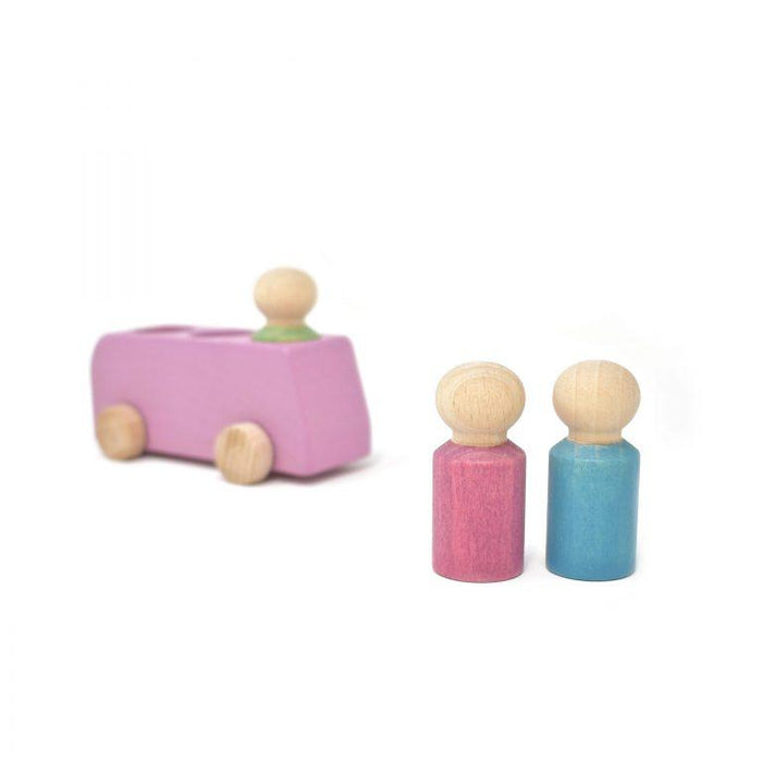 Wooden Toys Lubulona Bus Pink