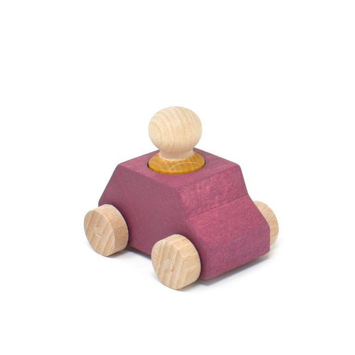 Wooden Toys Lubulona Car Plum with ochre figure