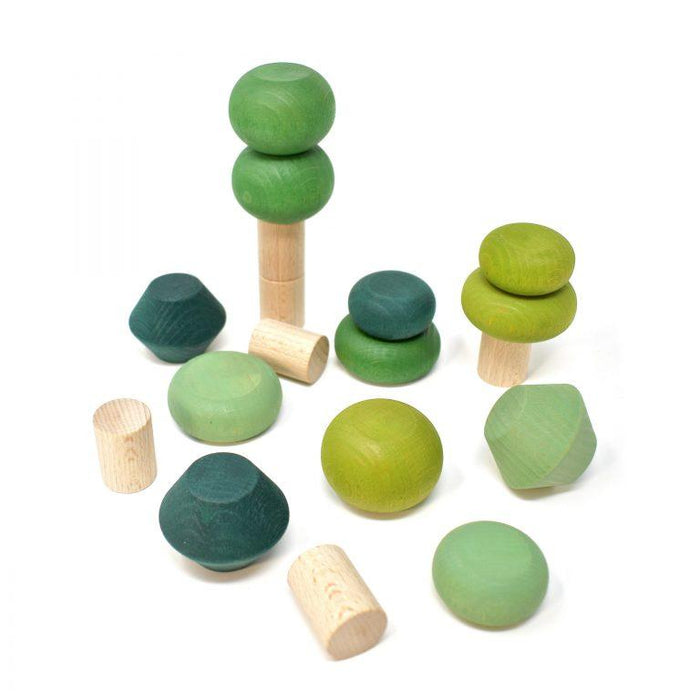 Wooden Toys Lubulona Stacking Trees Summer