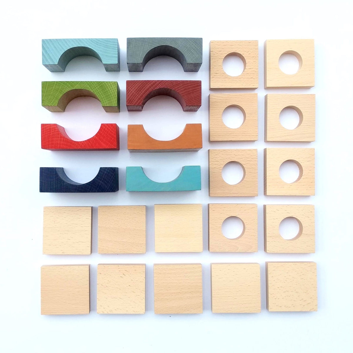 Lubulona Tunnel blocks – Mega Pack | Wooden Blocks | Toypark Australia