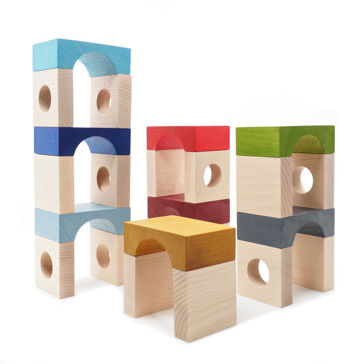 Lubulona Tunnel blocks — Tibidabo | Wooden Blocks | Toypark Australia