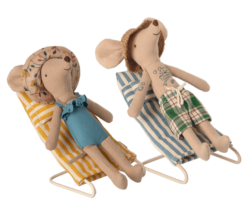 Dolls Toys Maileg Beach Chair Set Mouse