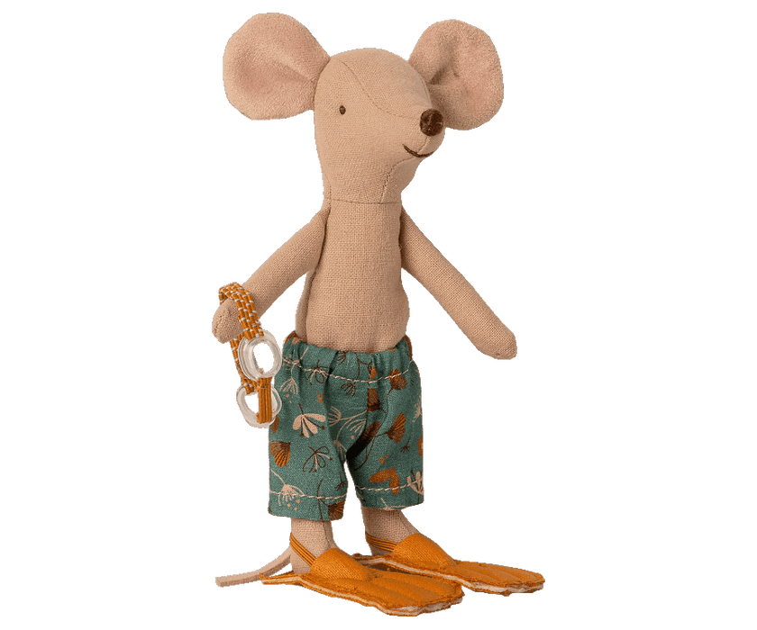 Dolls Toys Maileg Beach Mouse Big Brother in Cabin 5707304110132