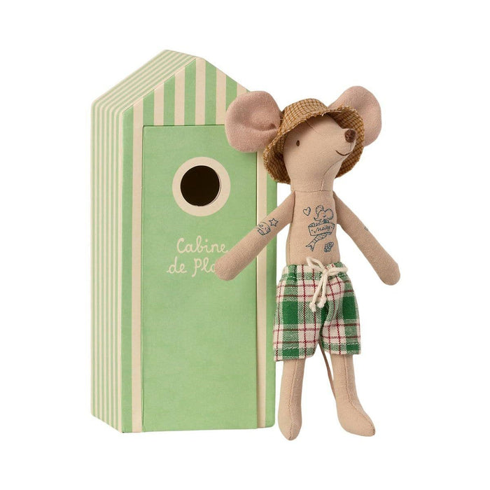 Dolls Toys Maileg Beach Mouse Dad in Cabin 5707304110156
