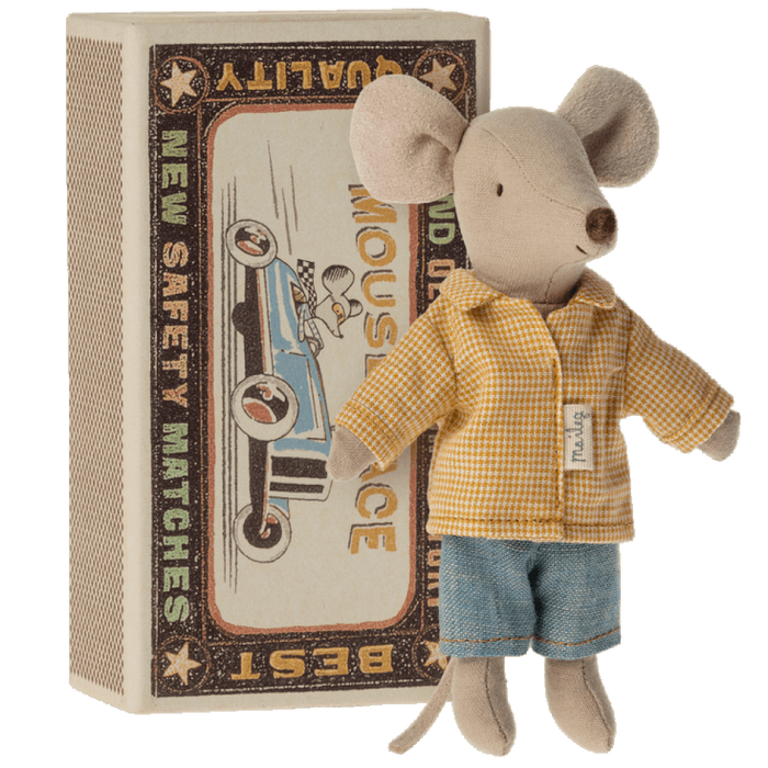Dolls Toys Maileg Big Brother Mouse in Matchbox 5707304117841