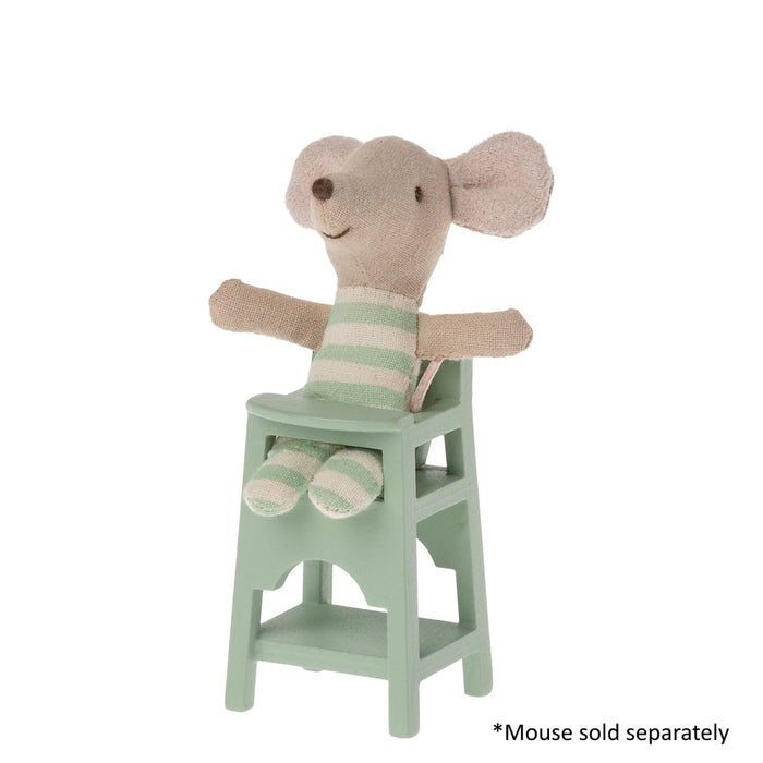 Doll House Furniture Maileg High Chair for Mouse Mint