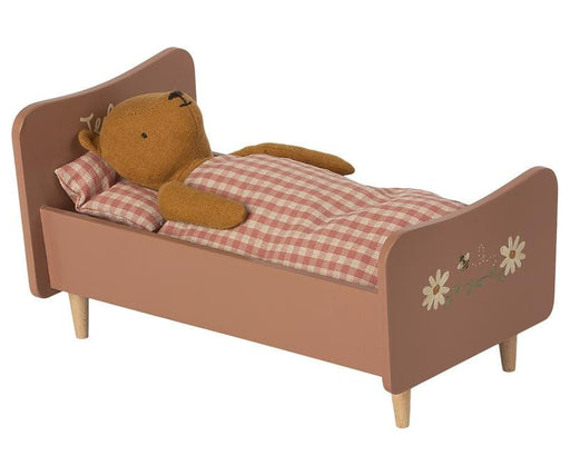 Maileg Wooden Bed Rose for Teddy Mom - Danish Doll House Furniture - Toypark