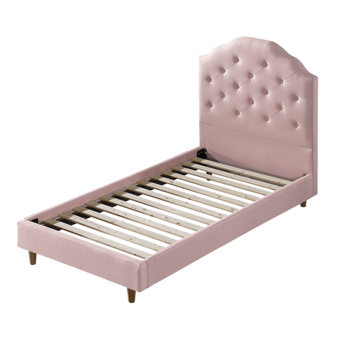 Single Beds My Duckling MAYA Kids Single Upholstered Bed - Pink