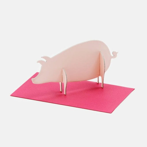 Message Card Good Morning Post Animal-Pig